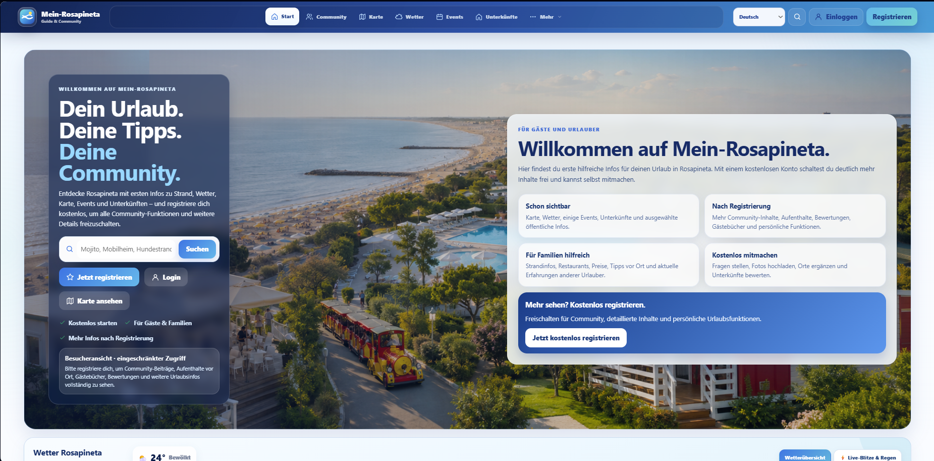 Mein-Rosapineta – Urlaubsportal & Community